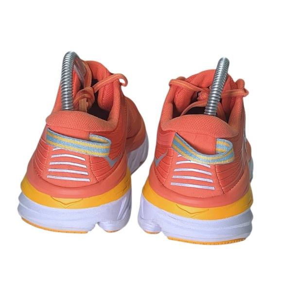 NEW HOKA ONE ONE Womens Bondi 7 Mesh Camellia Coastal Trainers 7 - Picture 8 of 9